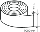 Рулон нержавеющий 1х1000 мм.  AISI 321 (08Х18Н10Т) холоднокатаный,  матовый