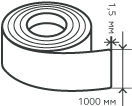 Рулон нержавеющий 1,5х1000 мм.  AISI 321 (08Х18Н10Т) холоднокатаный,  матовый